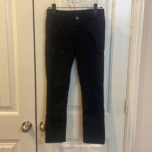 Slim fit black twill cigarette pants from H&M